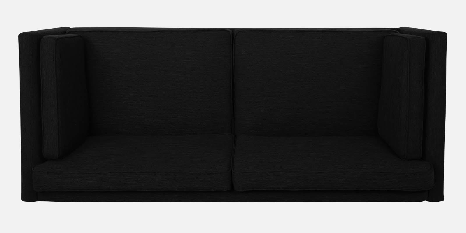 Nigar Fabric 3 Seater Sofa in Zed Black Colour