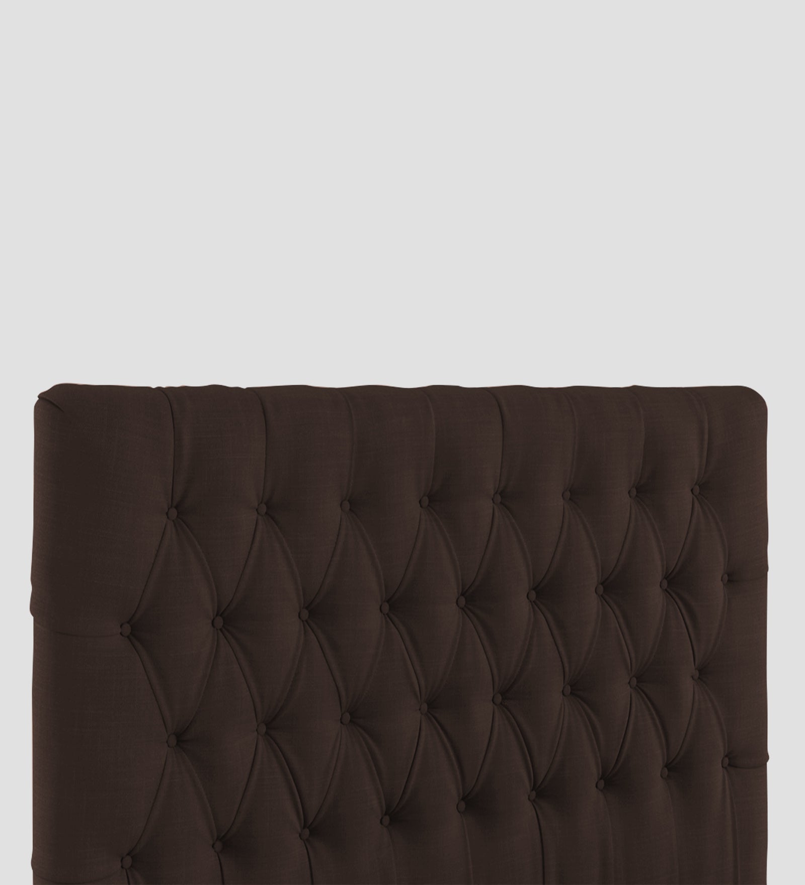 Isko Fabric King Size Bed In Coffee Brown Colour With Storage Box - Febonic Living