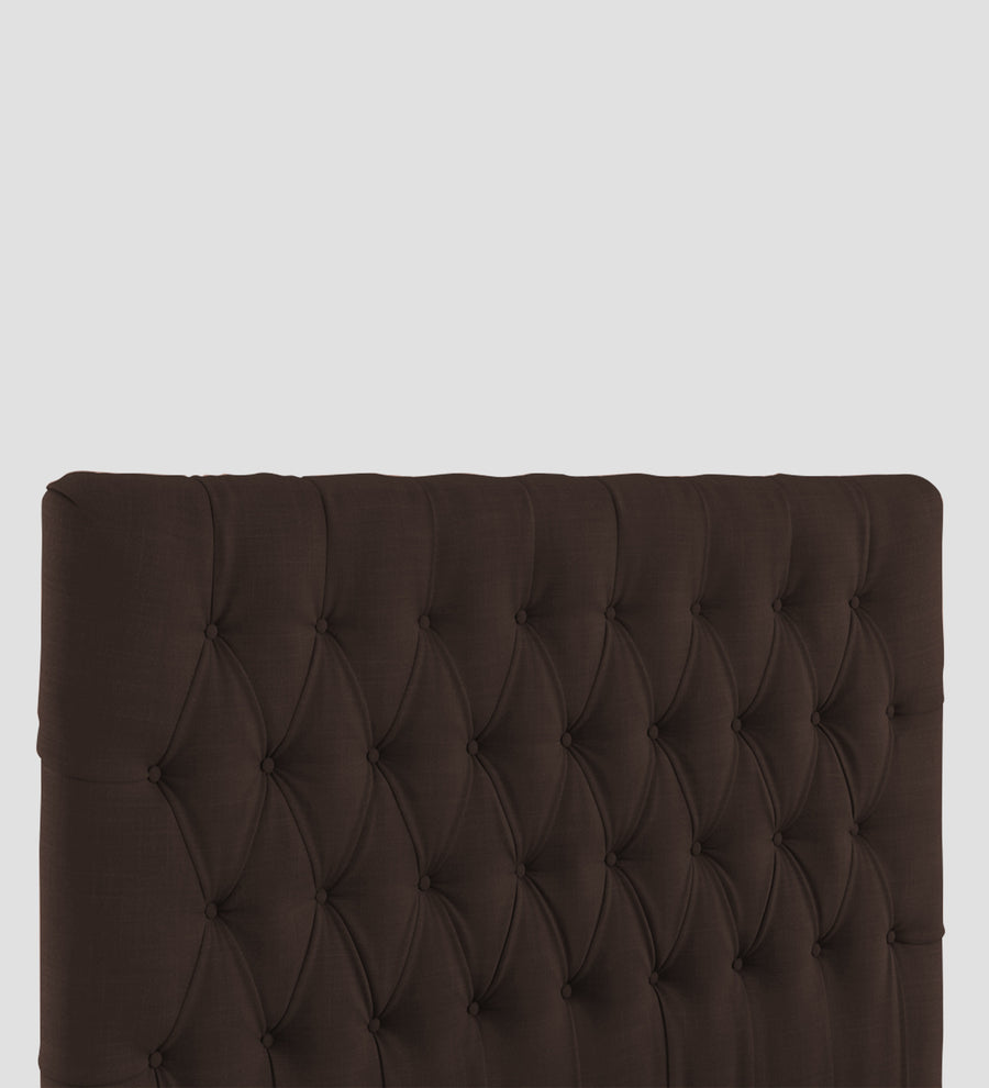 Isko Fabric Upholstered King Size Bed In Coffee Brown Colour With Box Storage - Febonic Living