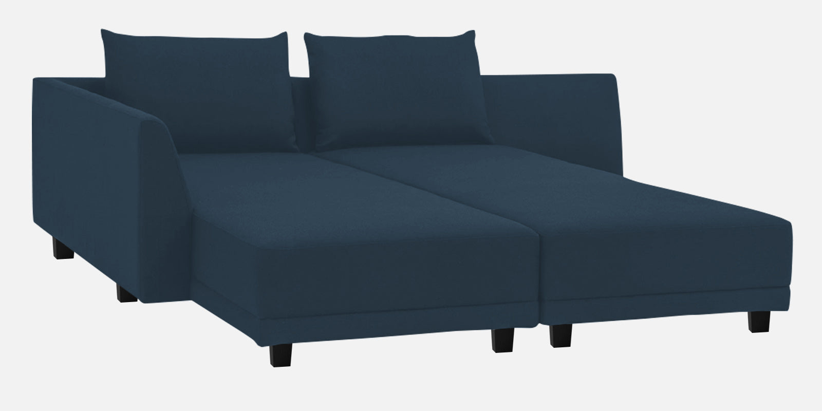 Ira Fabric RHS 6 Seater Sofa Cum Bed In Light Blue Colour