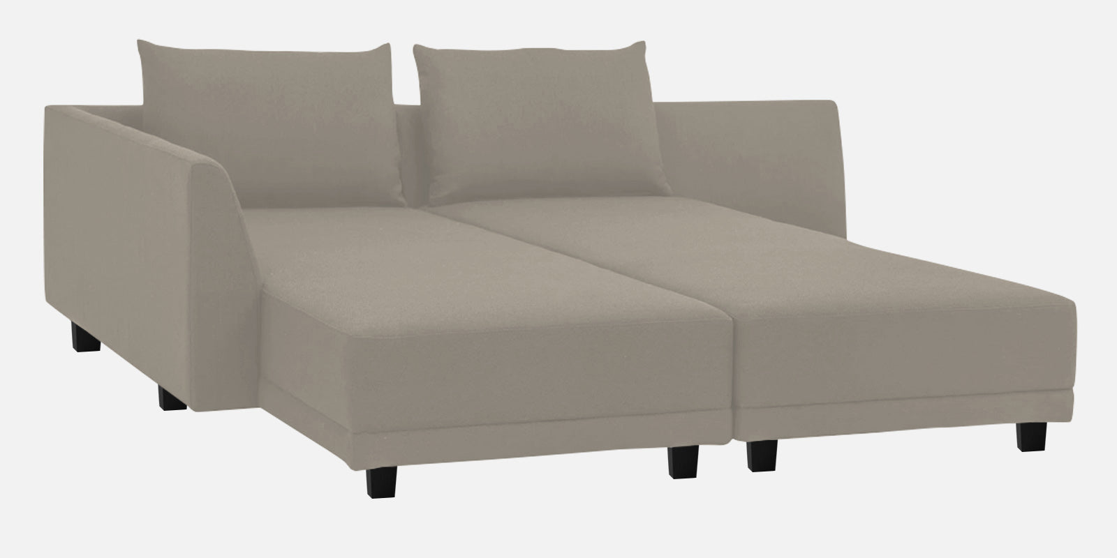 Ira Fabric RHS 6 Seater Sofa Cum Bed In Ash Grey Colour