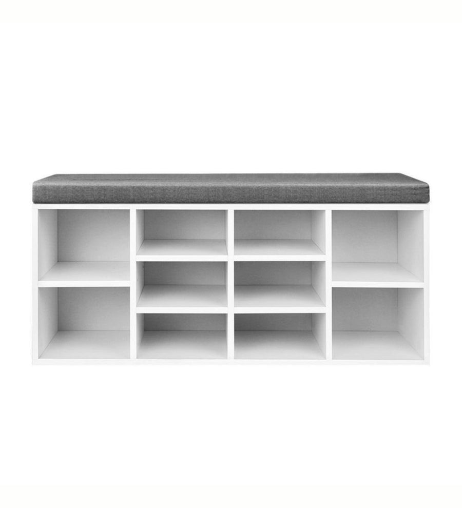Ijaz Shoe Rack In Frosty White Finish - Febonic Living