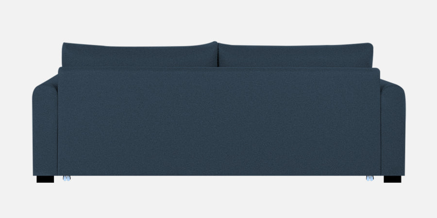 Sigma Fabric 3 Seater Pull Out Sofa Cum Bed In Light Blue Colour - Febonic Living