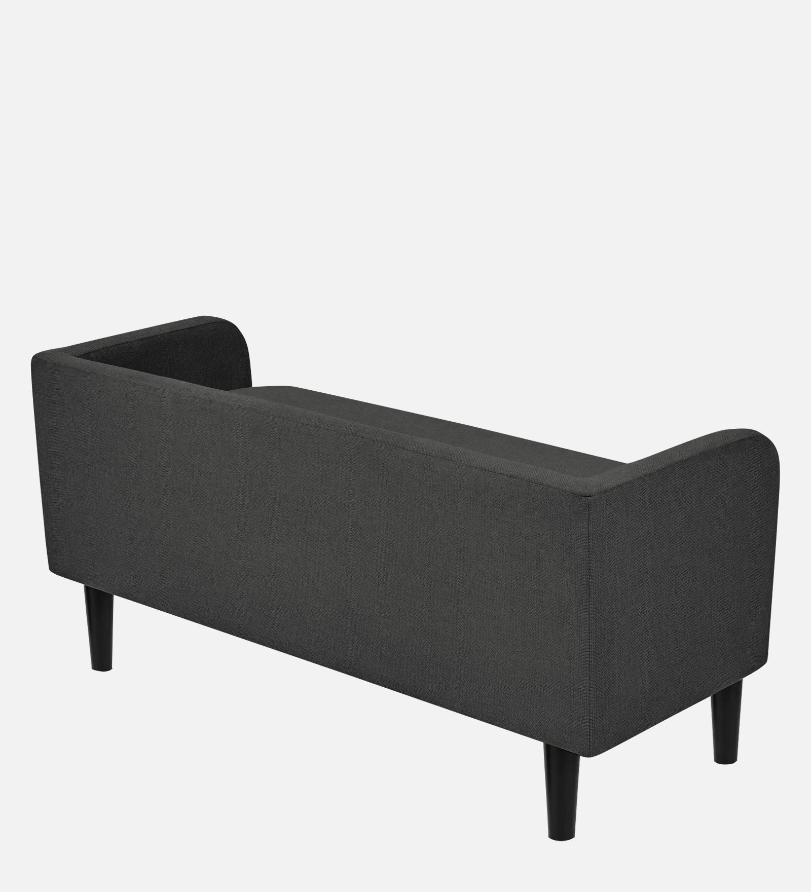 Maya Fabric Bench In Charcoal Grey Colour