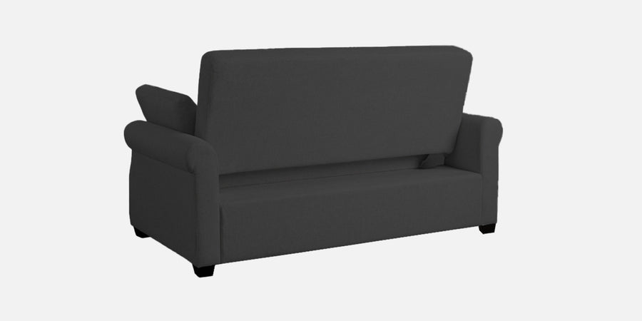 Fornia Fabric 2 Seater Pull Out Sofa Cum Bed In Charcoal Grey Colour - Febonic Living