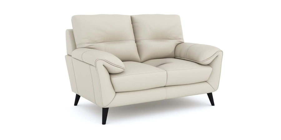 Amani Leatherette 2 Seater Sofa In Beige Colour - Febonic Living