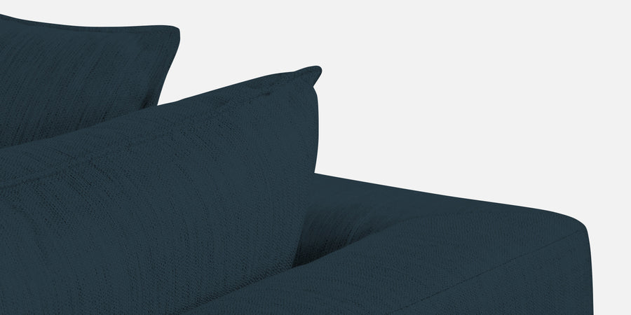Ziggy Fabric Lhs Sectional Sofa 3 Lounger In Cool Blue Colour - Febonic Living