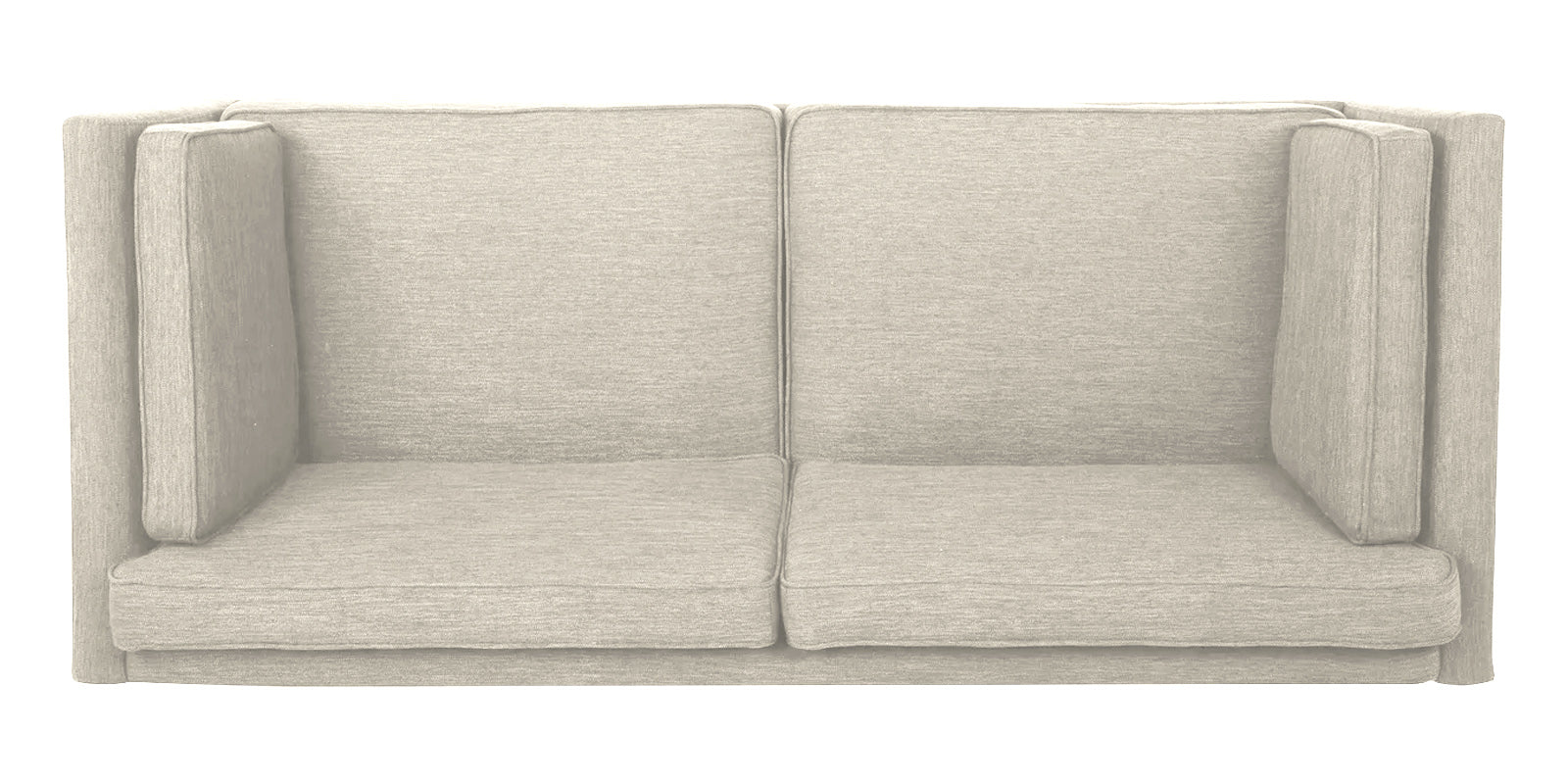 Nigar Fabric 3 Seater Sofa in Ivory Cream Colour