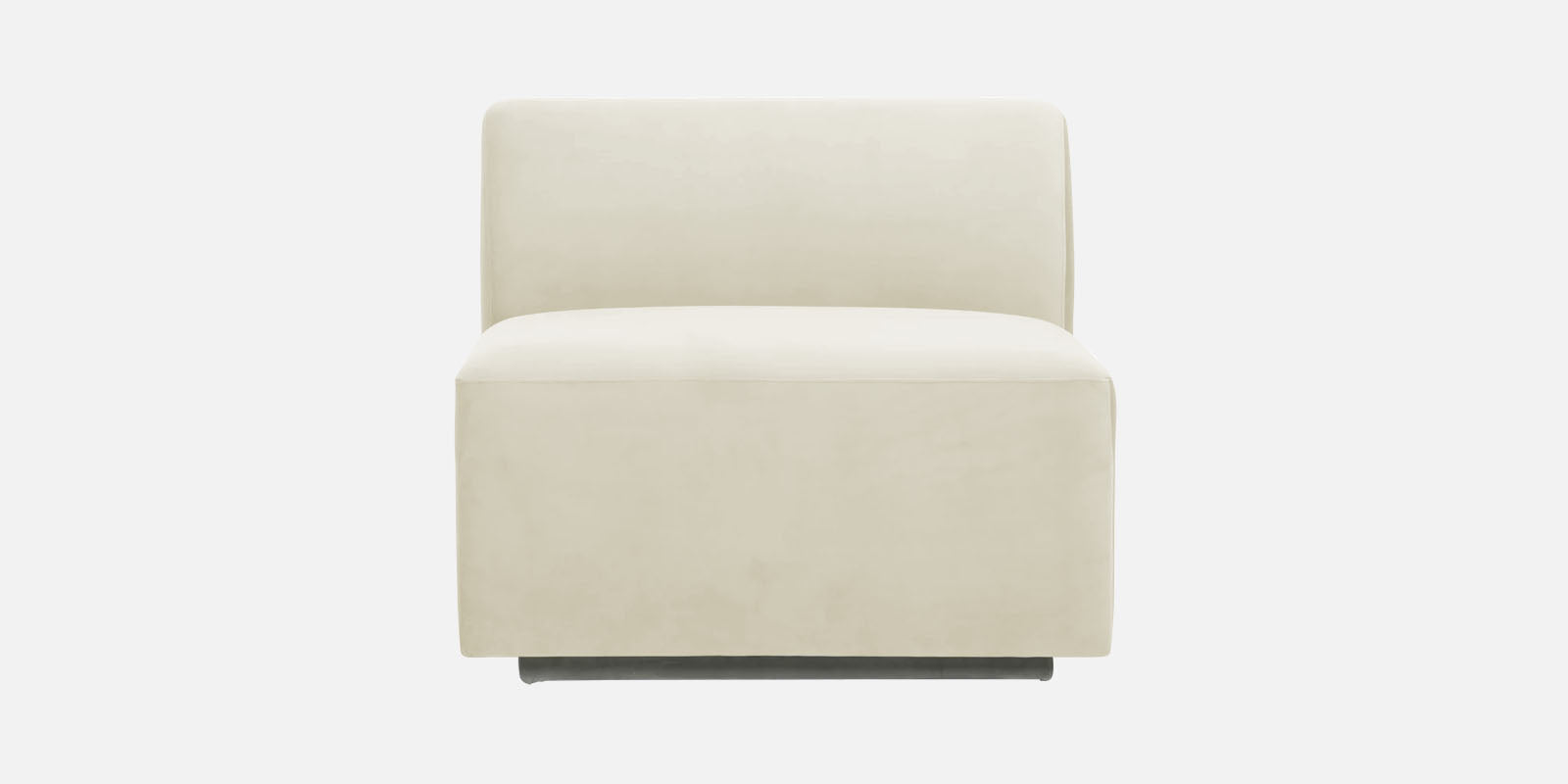 Bufa Velvet 3 Seater Sofa in Warm White Colour