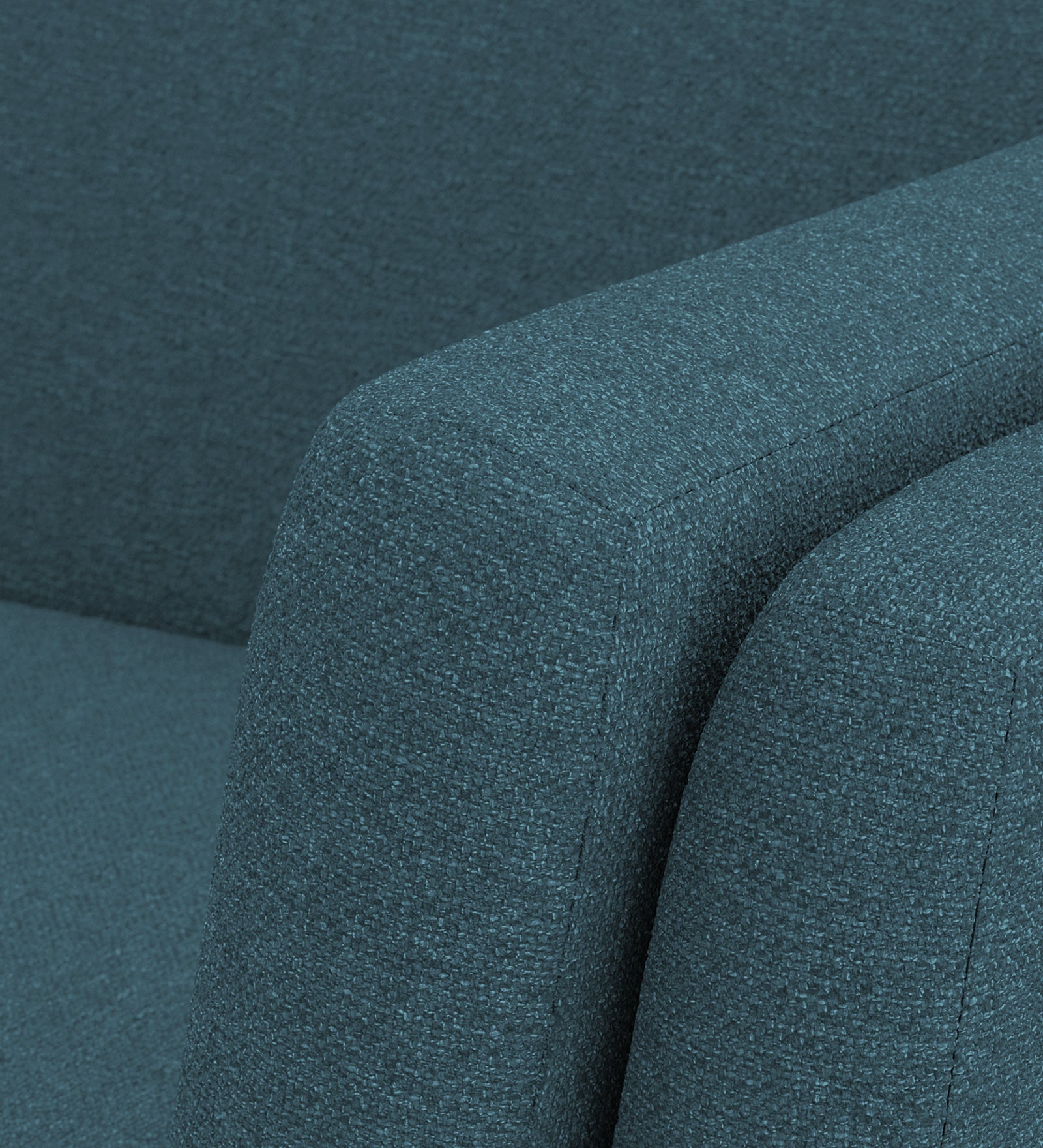 Candy Fabric 1 Seater Sofa In  Sea Blue Colour - Febonic Living