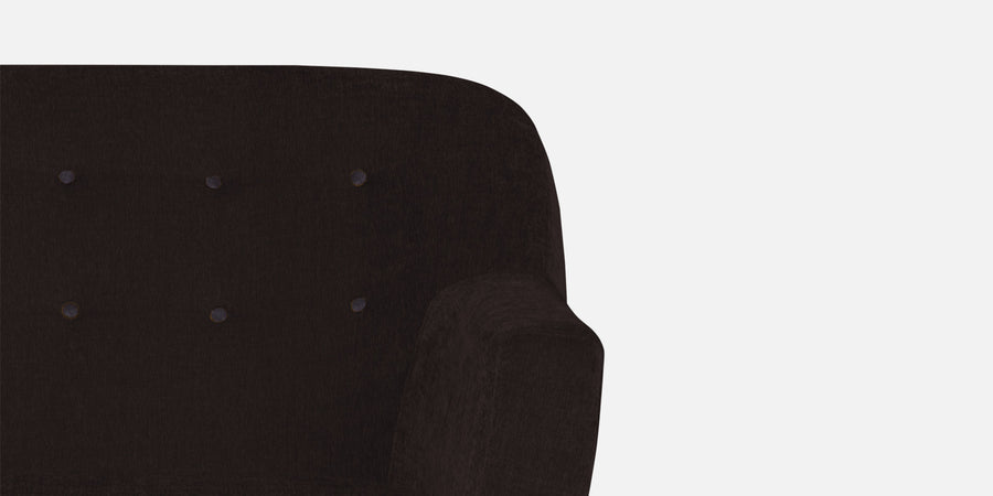 German Fabric 2 Seater Sofa In Dark Brown Colour - Febonic Living