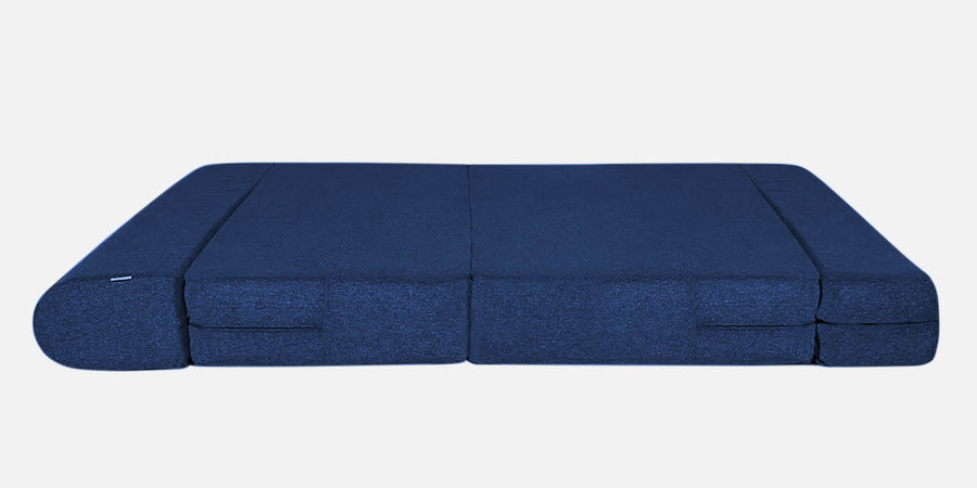 Fleepy Fabric 3 Seater Foldable Sofa Bed In Royal Blue Colour - Febonic Living
