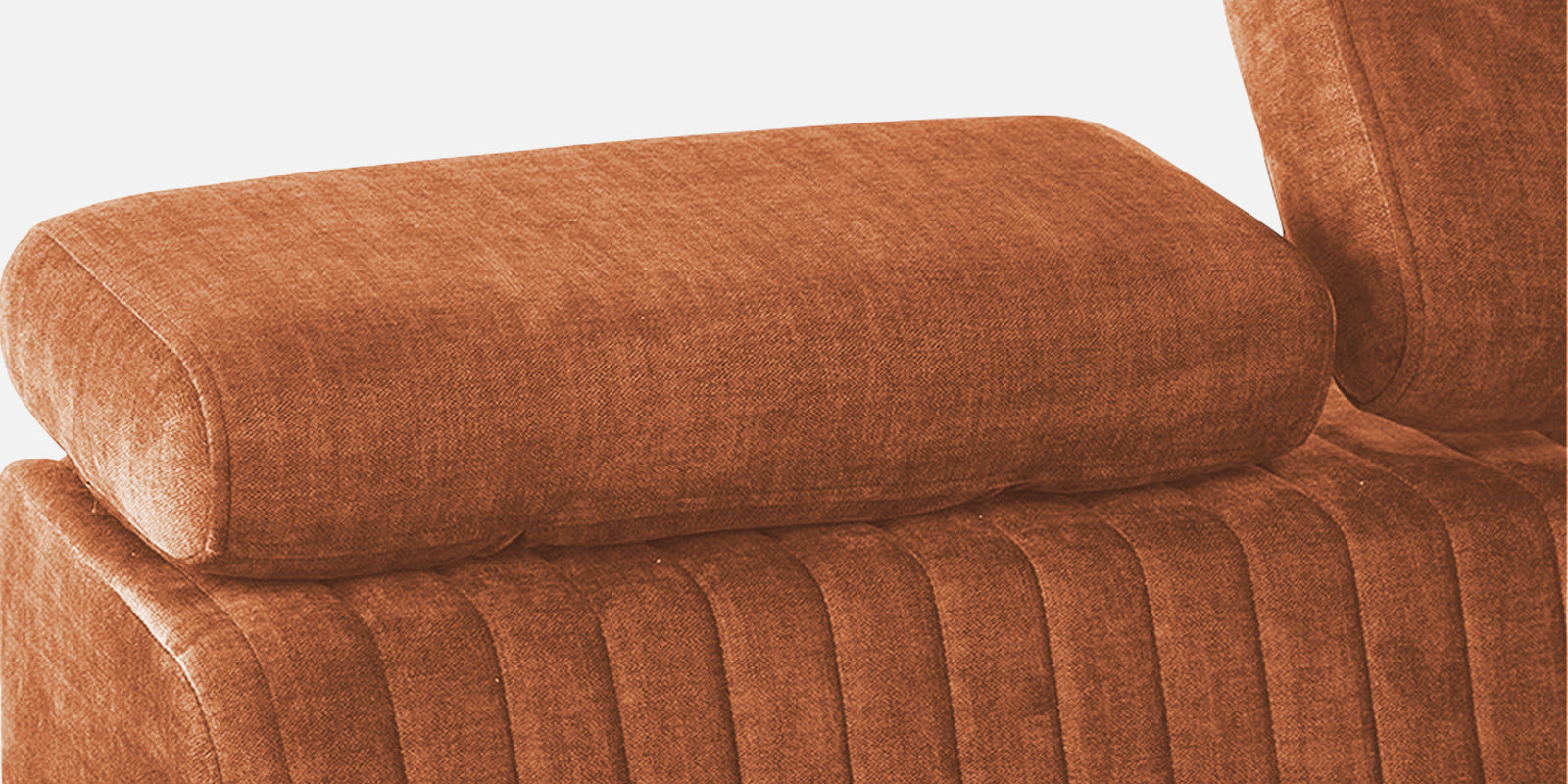 Draco Fabric 2 Seater Sofa in Safforn Orange Colour