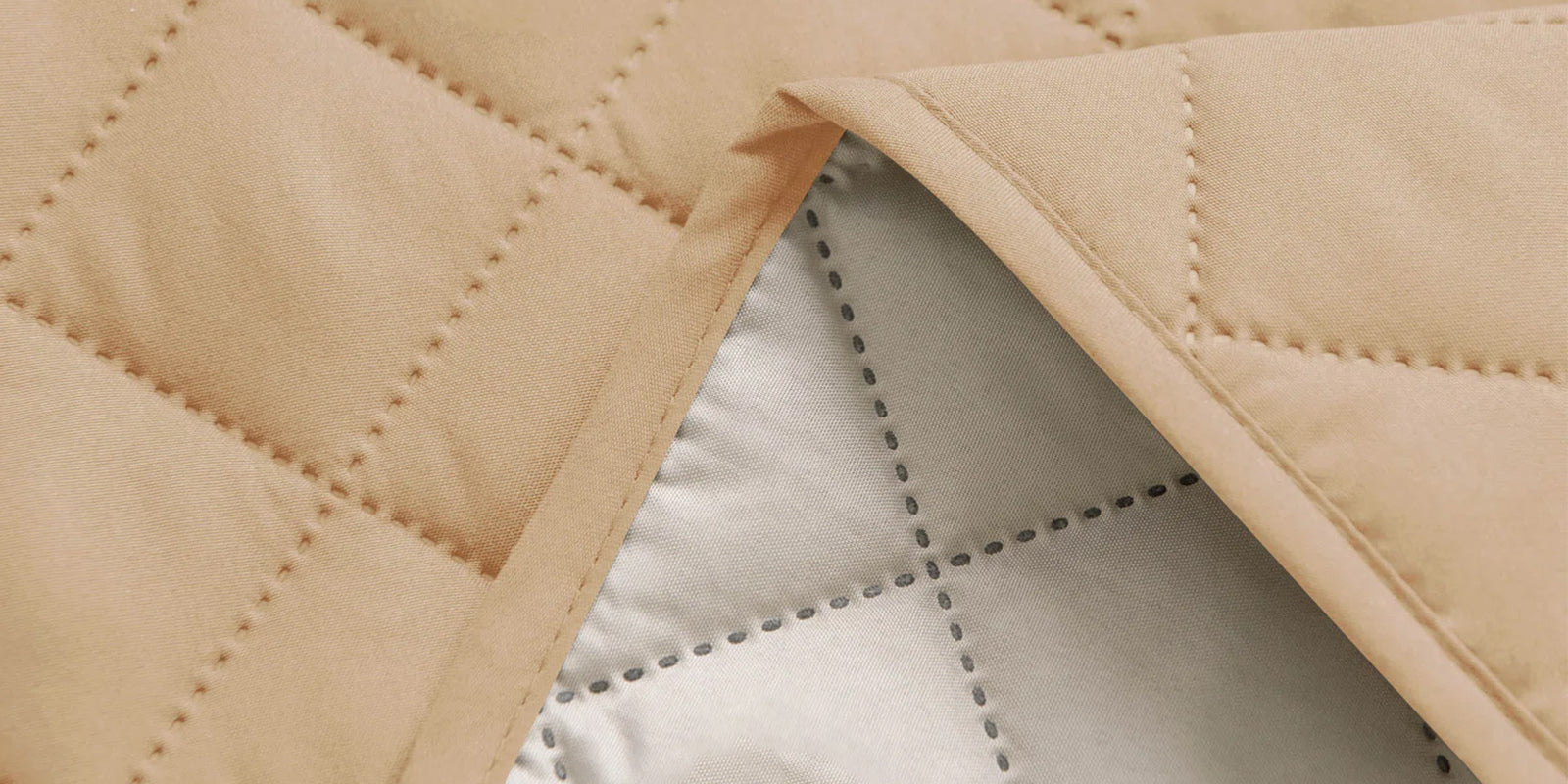 Bunny Velvet 3 Seater Quilted Sofa Cover in Winter Beige Colour - Febonic Living