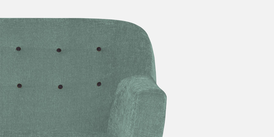 German Fabric 2 Seater Sofa In Suka Blue Colour - Febonic Living