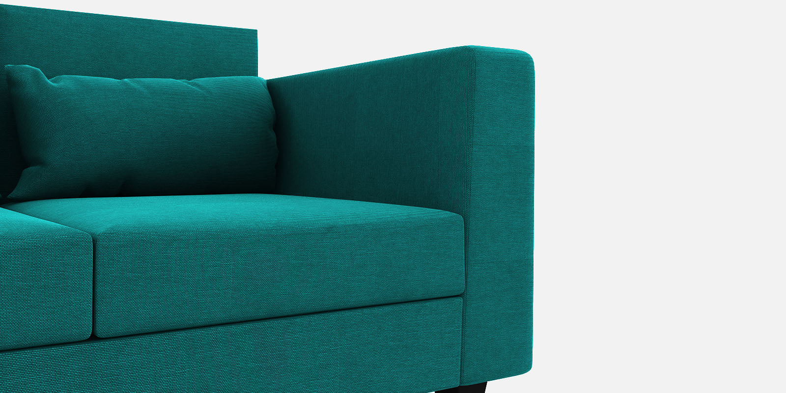 Nipul Fabric 2 Seater Sofa in Sea Green Colour