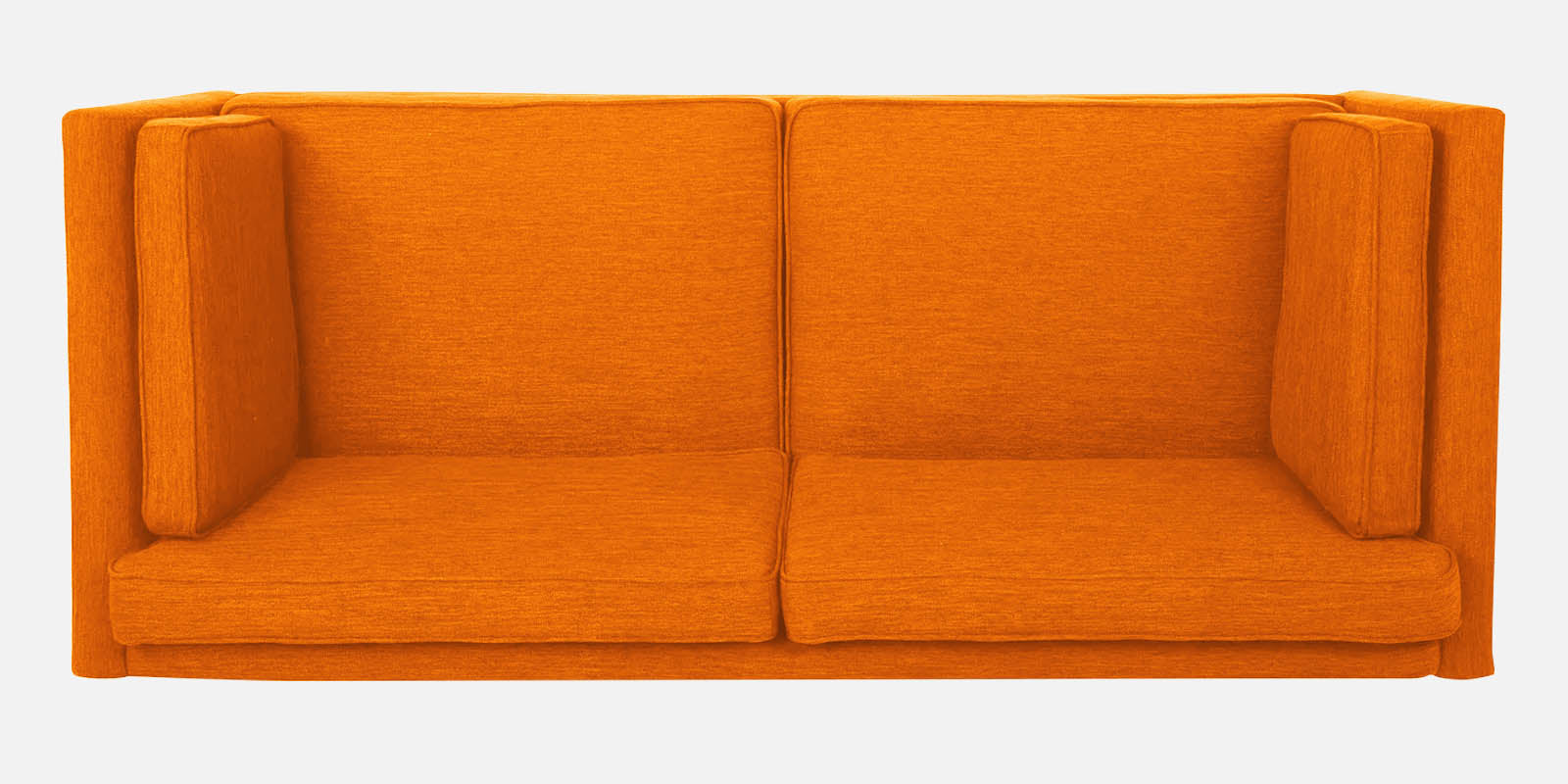 Nigar Fabric 3 Seater Sofa in Vivid Orange Colour