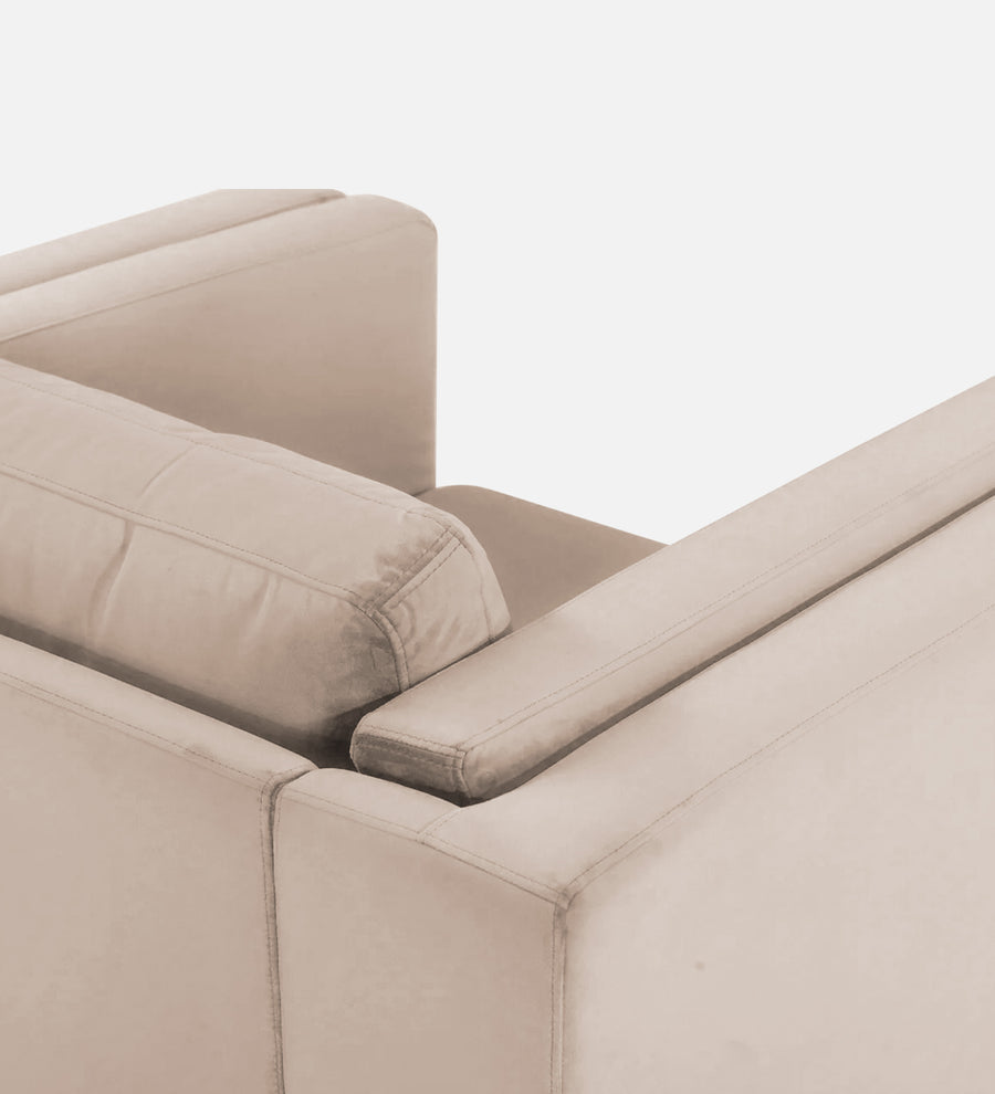 Jasper Velvet 1 Seater Sofa In Camel Beige Colour - Febonic Living