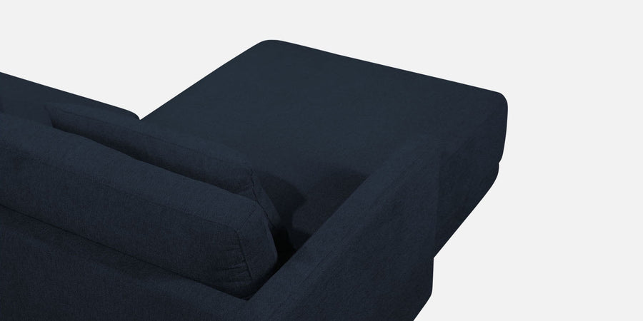 Kera Fabric Rhs Sectional Sofa 3 Lounger In Denim Blue Colour - Febonic Living