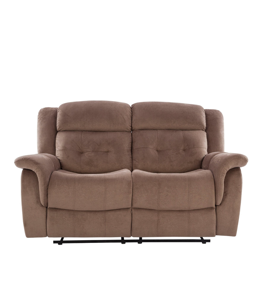 Joy Leatherette 2 Seater Motorized Recliner In Marble Beige Colour - Febonic Living