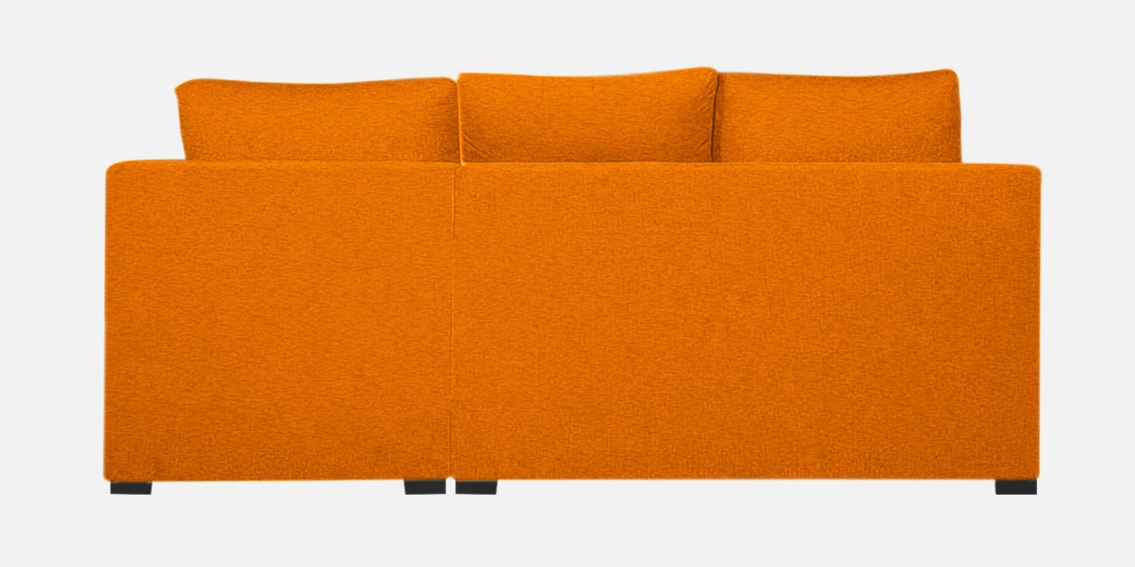 Jody Fabric 3 Seater Pull Out Sofa Cum Bed In Vivid Orange Colour