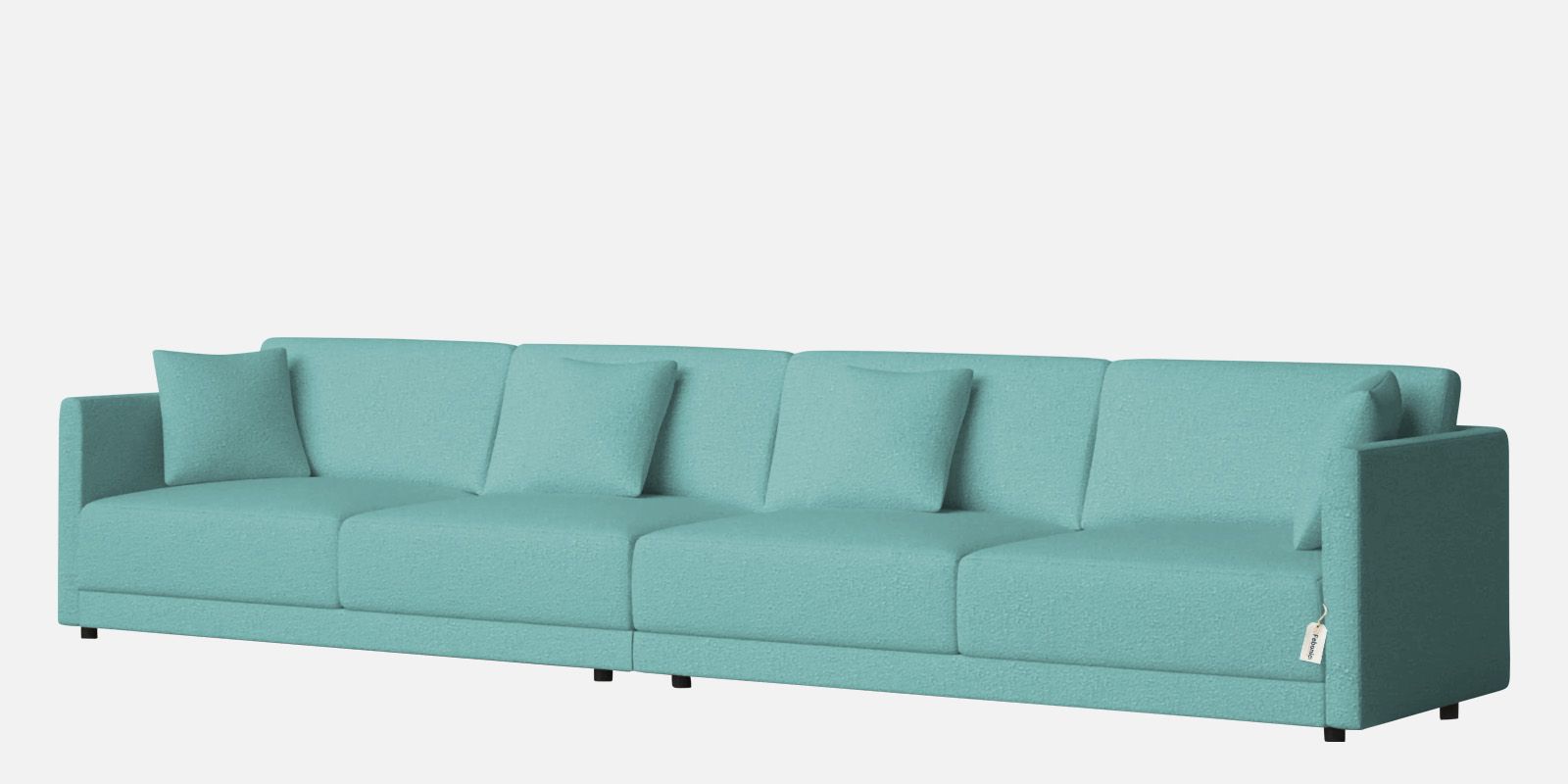 Casso Velvet 4 Seater Sofa in Barmunda Aqua Colour