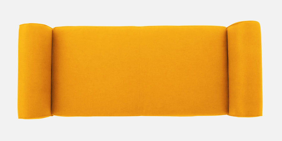 Molo Fabric 2 Seater Recamier In Bold Yellow Colour With Storage - Febonic Living