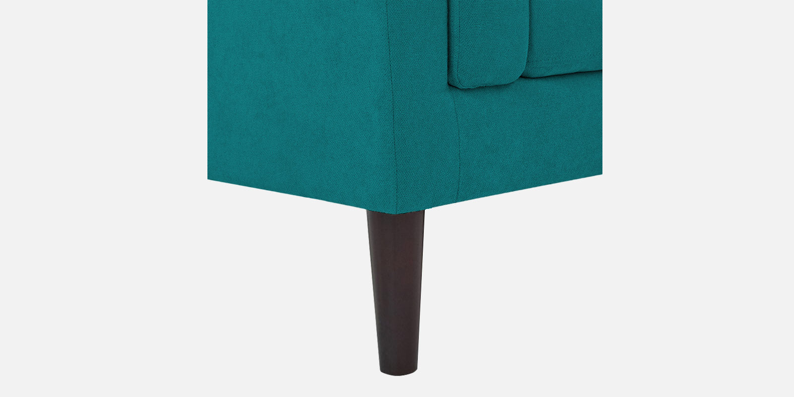 Creata Fabric LHS Sectional Sofa (3+Lounger) in Sea Green Colour by Febonic