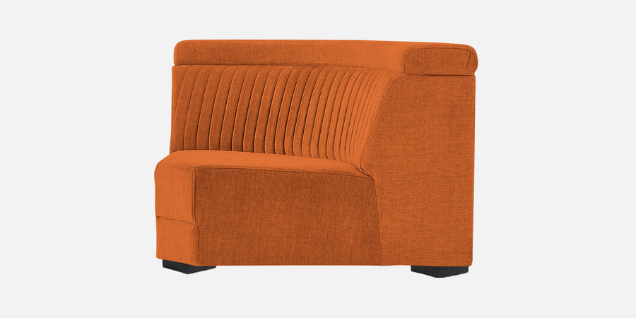 Draco Fabric 6 Seater Corner Sofa In Vivid Orange Colour - Febonic Living
