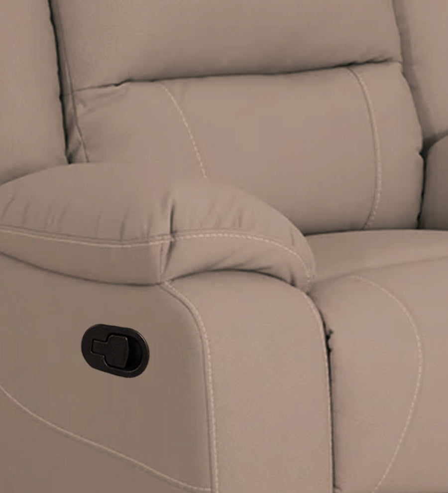 Adley Fabric 1 Seater Motorized Recliner In Mush Beige Colour - Febonic Living