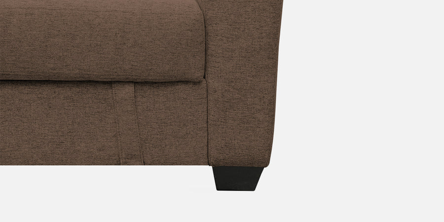 Bony Fabric 3 Seater Convertible Sofa Cum Bed In Ginger Brown Colour - Febonic Living