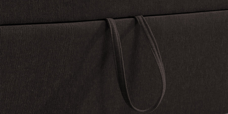 Kara Fabric 2 Seater Pull Out Sofa Cum Bed In Cara Brown Colour - Febonic Living