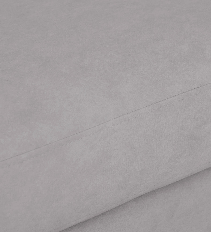 Motra Velvet 1 Seater Sofa In Concrete Grey Colour - Febonic Living