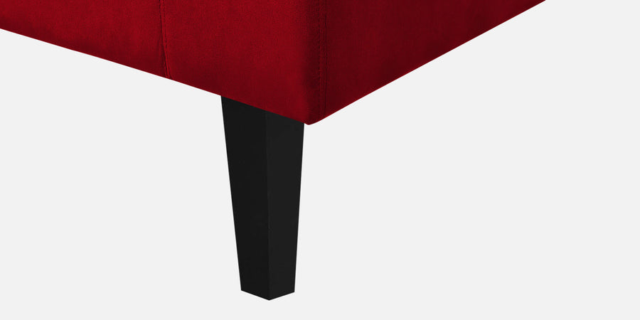 Vegas Velvet Lhs Sectional Sofa 3 Lounger In Berry Maroon Colour - Febonic Living