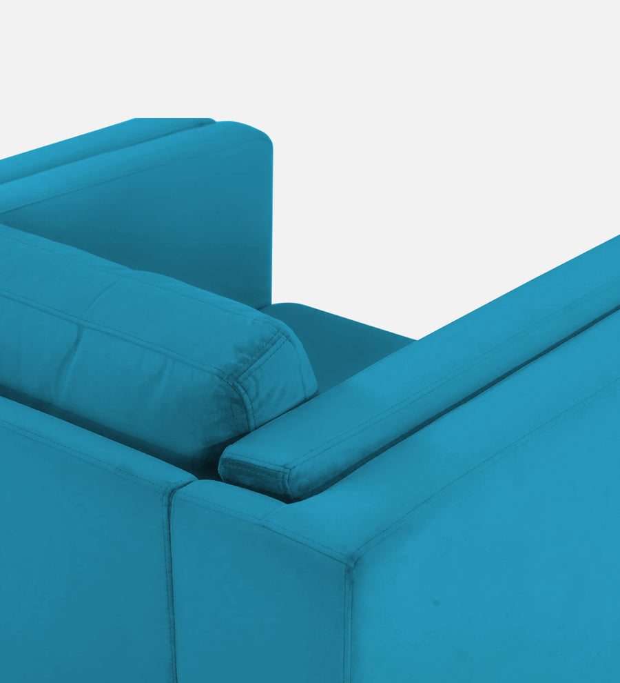 Jasper Velvet 1 Seater Sofa In Aqua Blue Colour - Febonic Living
