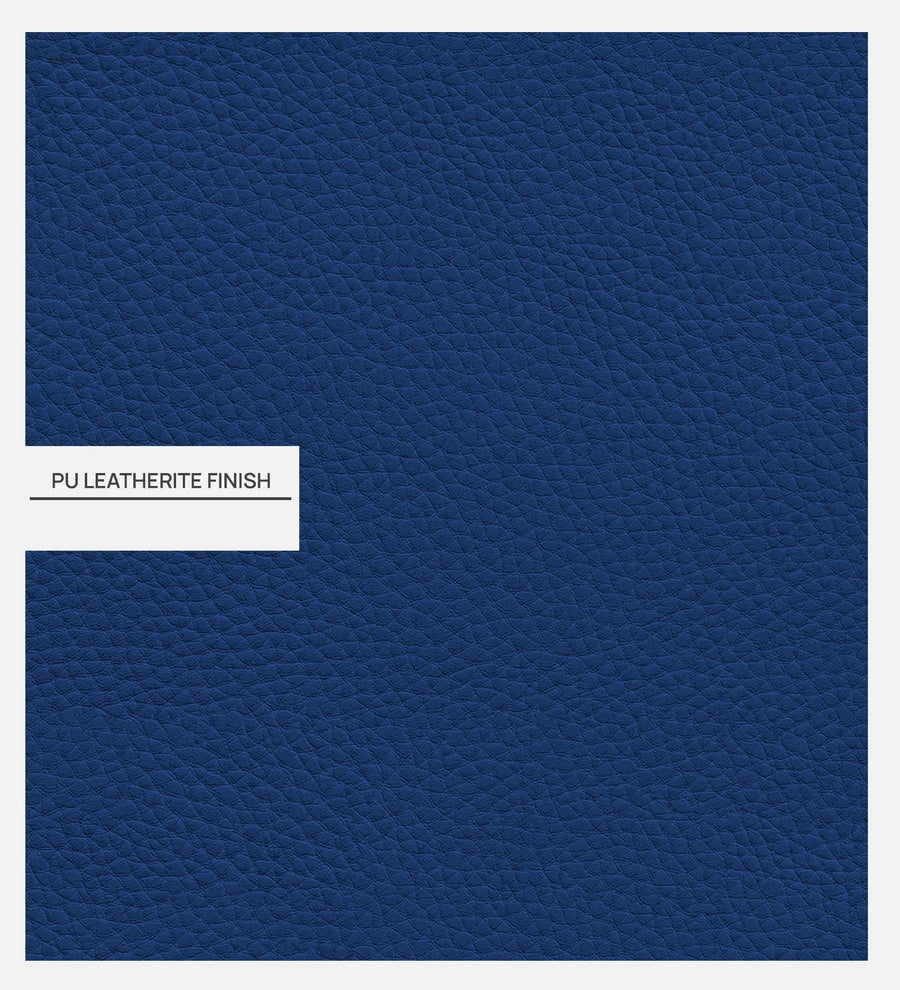 Alisha Leatherette King Size Bed In Blue Colour - Febonic Living