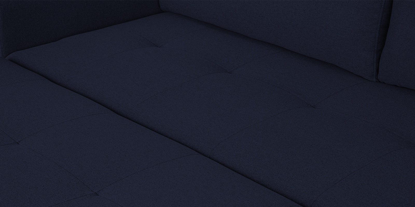 Sigma Fabric 3 Seater Pull Out Sofa Cum Bed In Royal Blue Colour