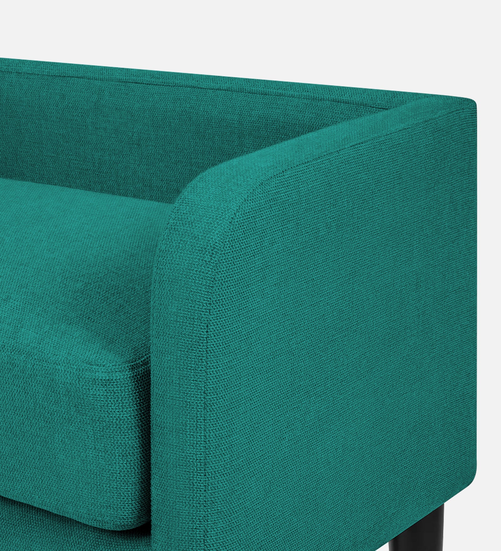 Maya Fabric Bench In Sea Green Colour