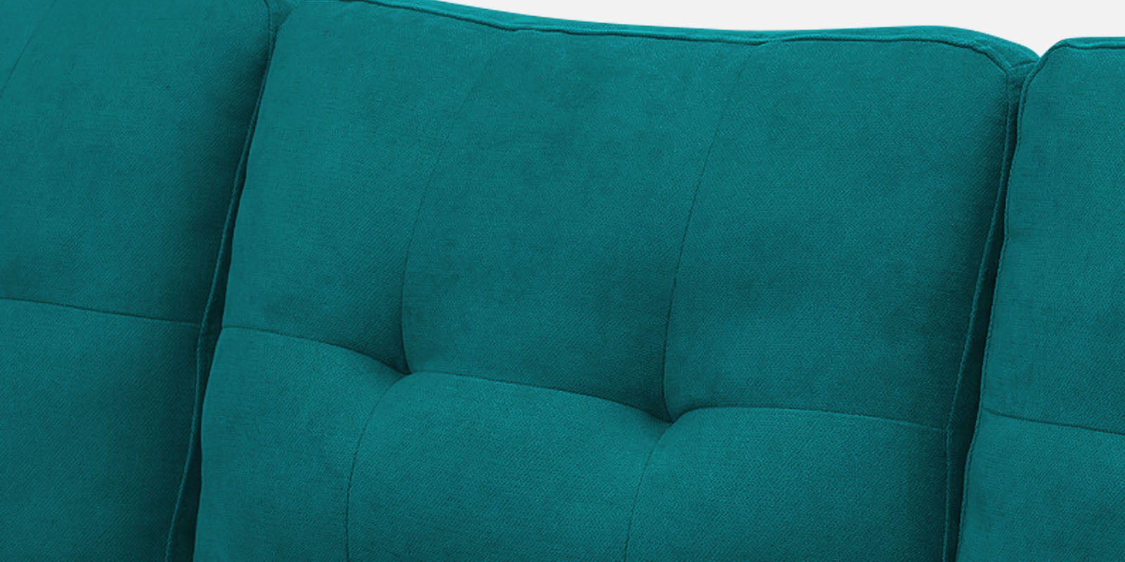 Thomas Fabric RHS Sectional Sofa (2+Lounger) in Sea Green Colour