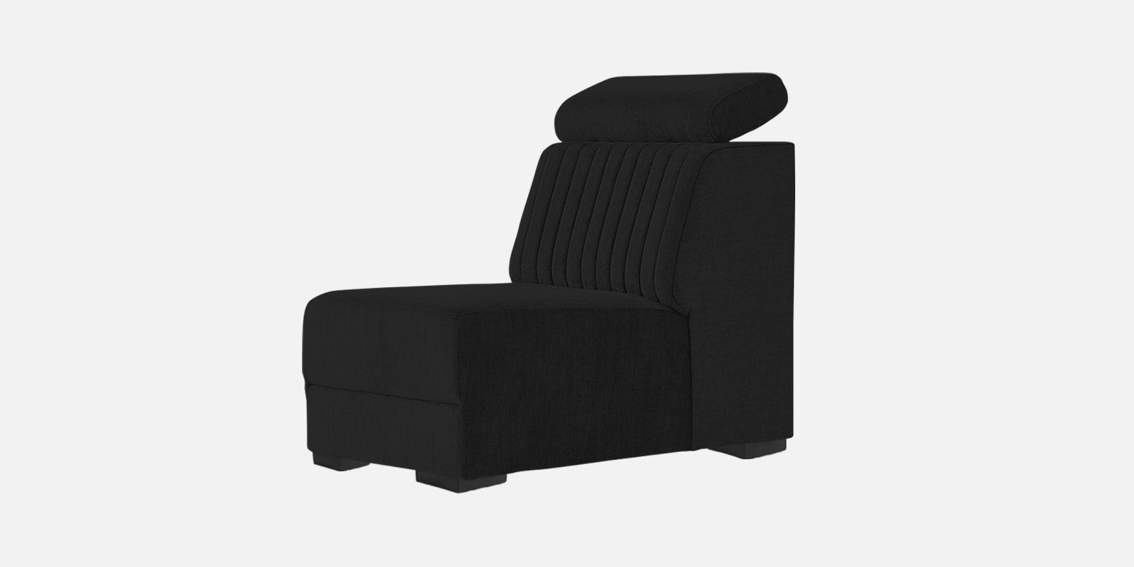 Draco Fabric 6 Seater Corner Sofa In Zed Black Colour - Febonic Living