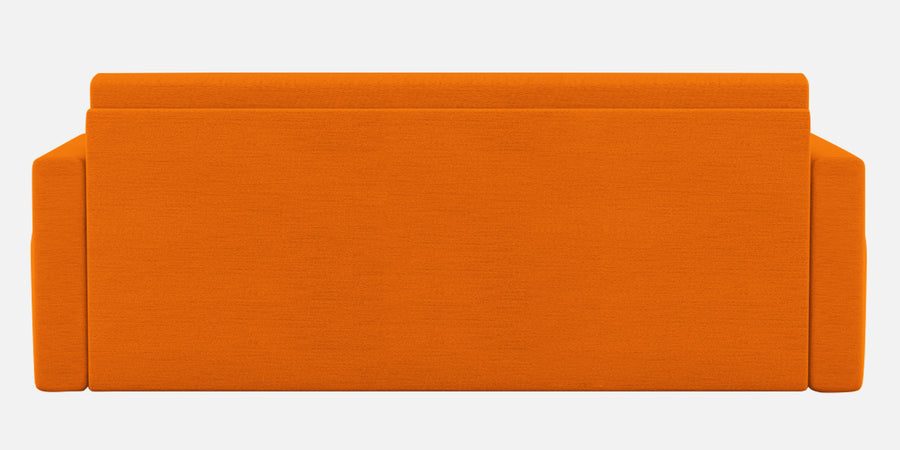 River Fabric 3 Seater Pull Out Sofa Cum Bed In Vivid Orange Colour - Febonic Living