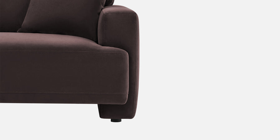Kosta Velvet 2 Seater Sofa In Mocha Brown Colour - Febonic Living