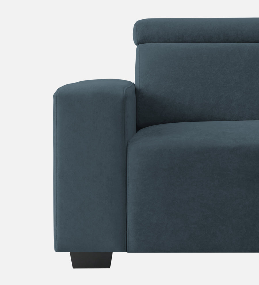 Hiro Fabric 1 Seater Sofa In Cobalt Blue Colour - Febonic Living