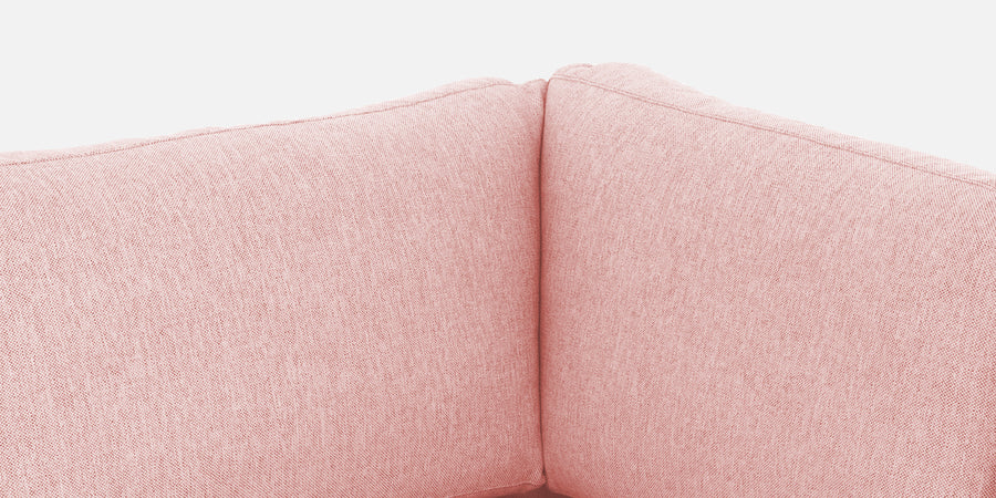 Freedom Velvet 6 Seater Rhs Corner Sofa In Millennial Pink Colour With Ottoman - Febonic Living
