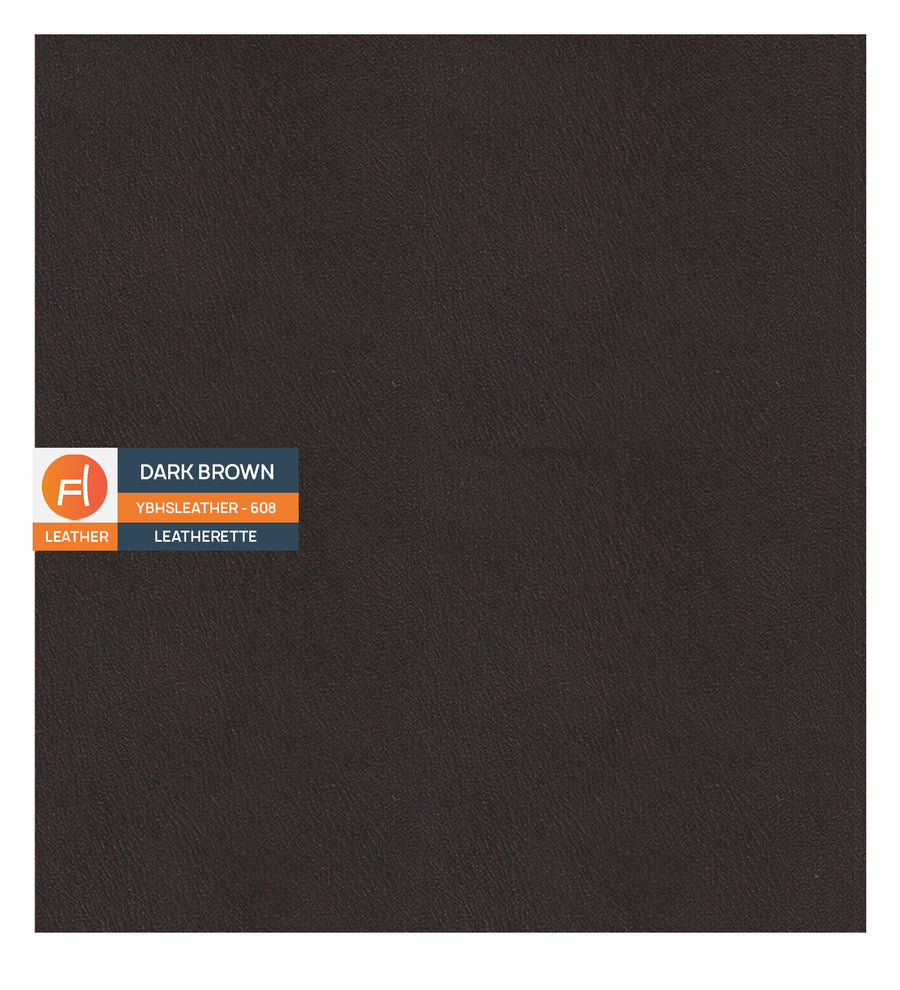 Baley Leatherette 1 Seater Sofa In Dark Brown Colour - Febonic Living