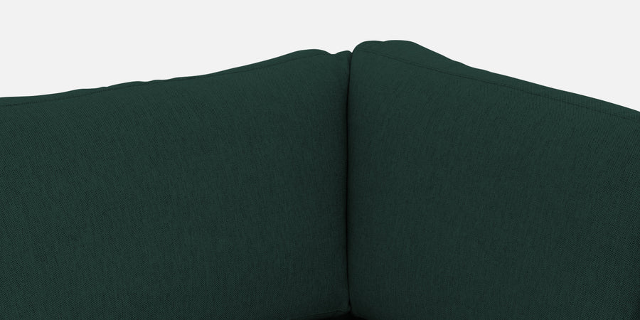 Freedom Velvet 6 Seater Rhs Corner Sofa In Forest Green Colour With Ottoman - Febonic Living