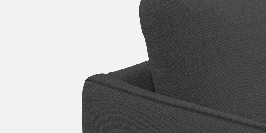 Piku Fabric Lhs Sectional Sofa 3 Lounger In Charcoal Grey Colour - Febonic Living