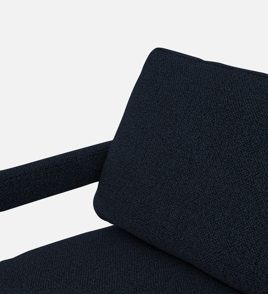 Olsen Fabric Arm Chair In Denim Blue Colour - Febonic Living