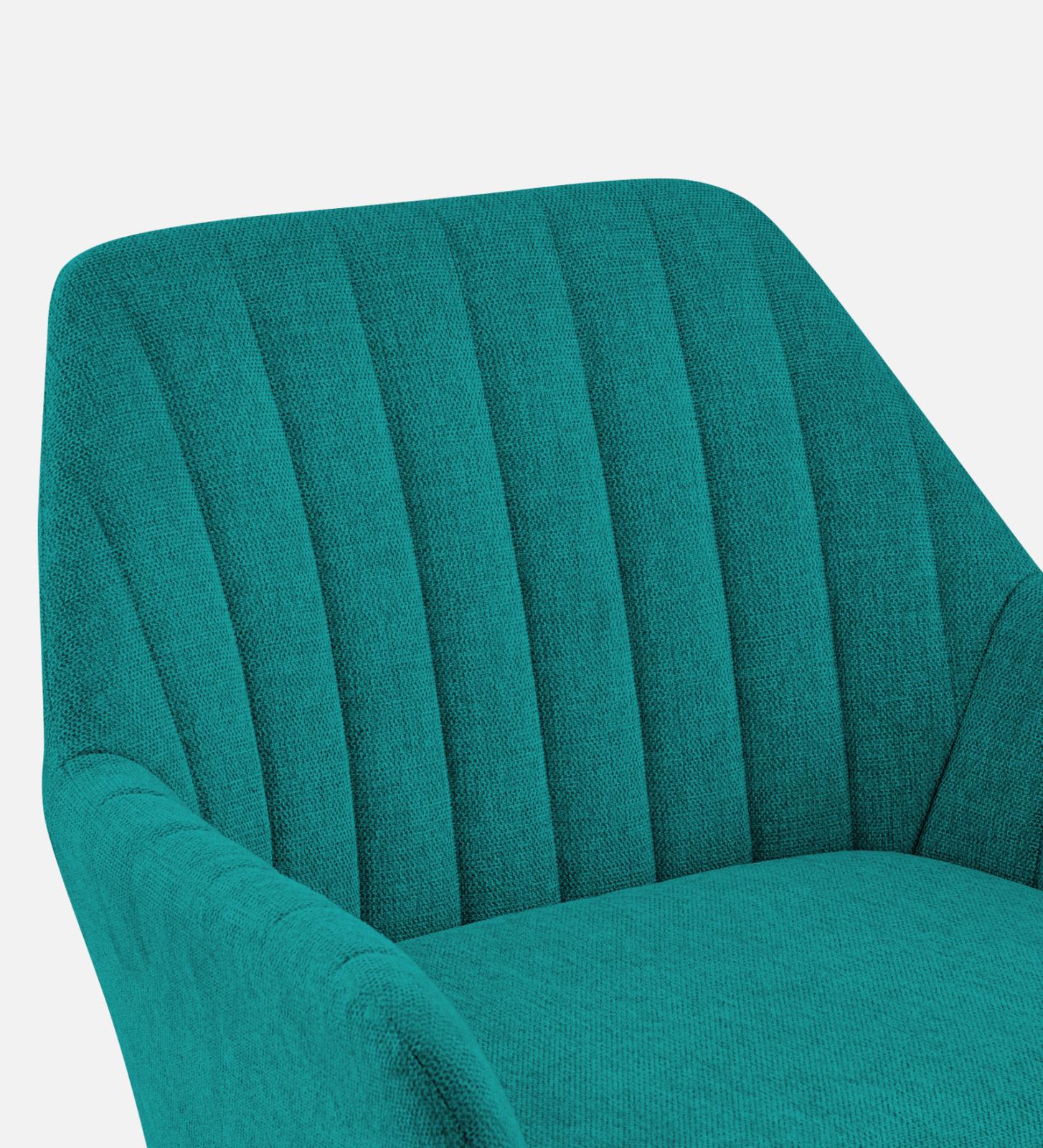 Bella Fabric Arm Chair In Sea Green Colour