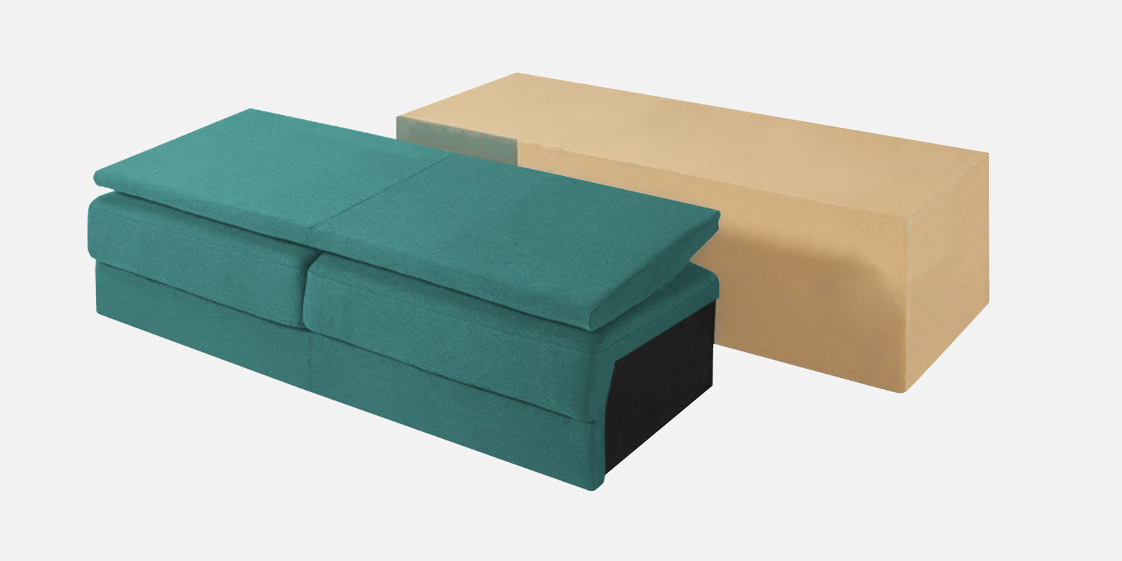 Marq Fabric 3 Seater Sofa in Sea Green Colour